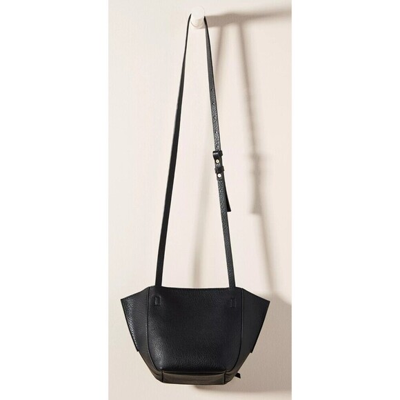 Anthropologie Celeste Black Small Mini Crossbody Bag Adjustable - Picture 8 of 9